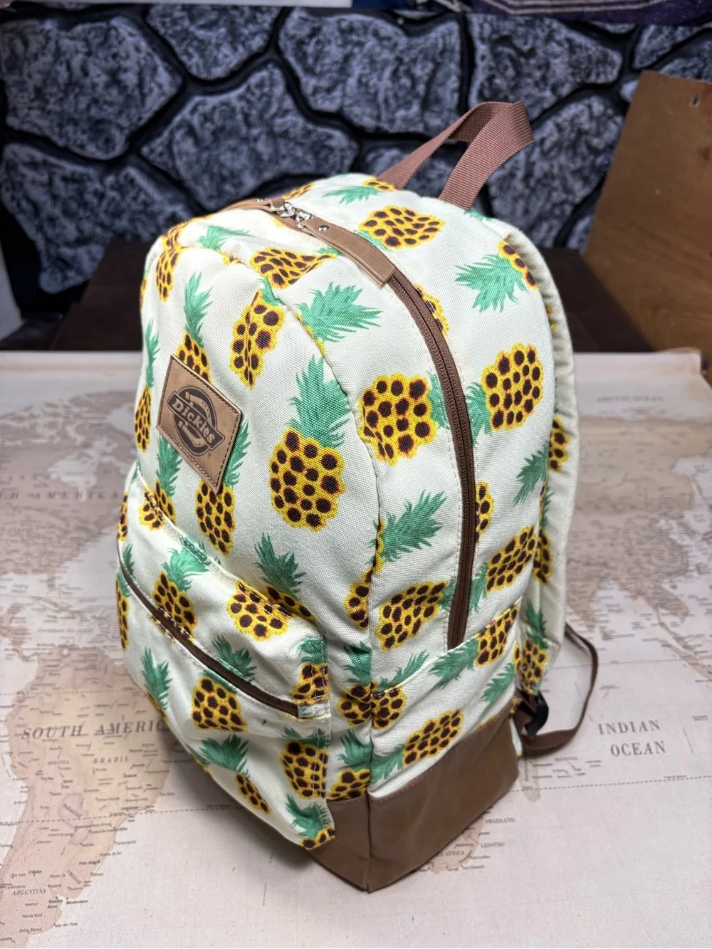girls backpack mini Multi Color Pom Poms Little personalized gift USA our Pebbled Grain offers Small Backpack Anello Official Color:23124 Perch